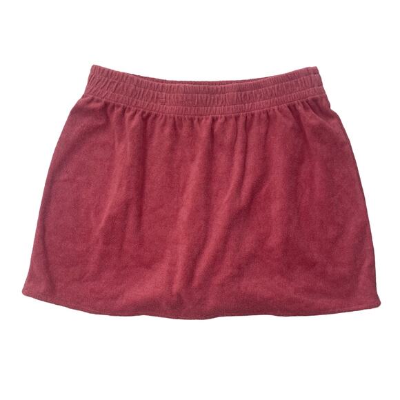 Charlie Holiday Soleil  Mini Skirt Rust Women’s Size US 6 100% Cotton Pull On - Picture 4 of 5